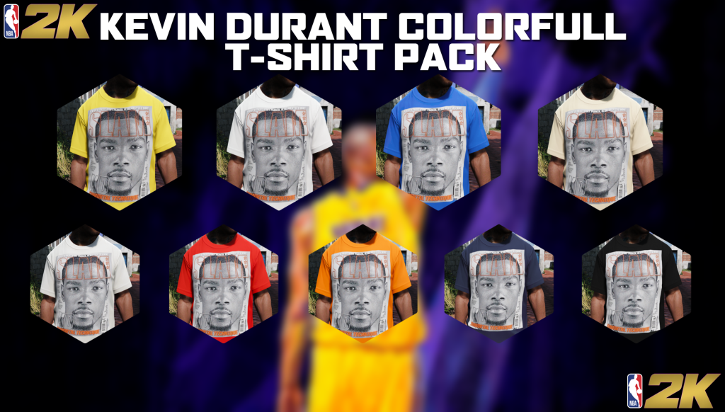 Kevin Durant Colorfull T-Shirt Pack 1.0