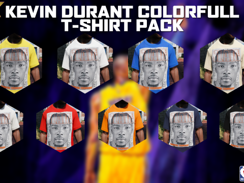 Kevin Durant Colorfull T-Shirt Pack 1.0