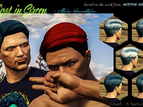 Lost in Green - Hair for MP male 1.0
