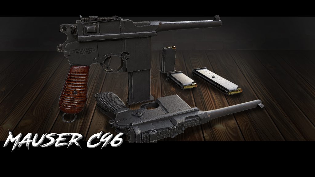 Mauser C96 Pistol [Animated]