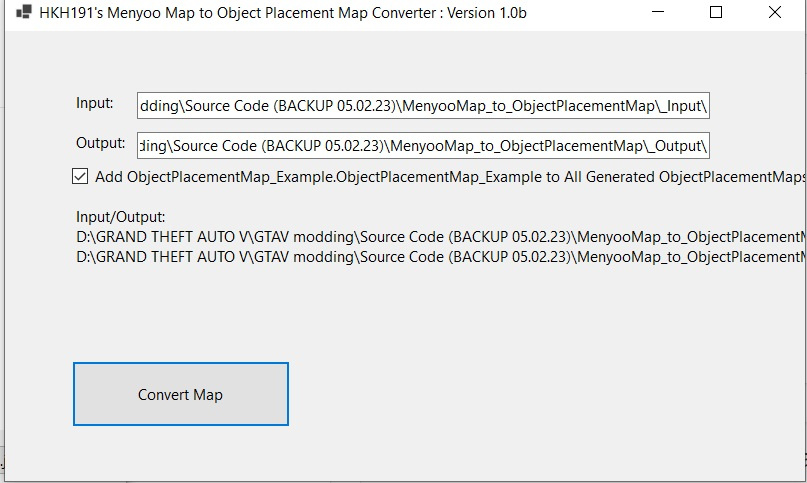 Menyoo Map to Object Placement Map Converter 1.0