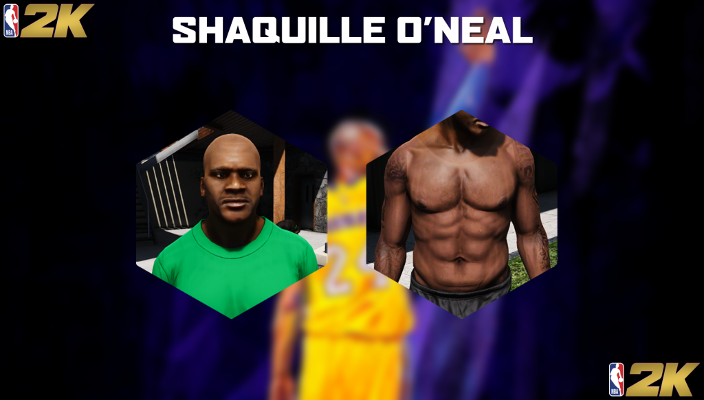 Shaquille O'Neal face and body texture 1.0