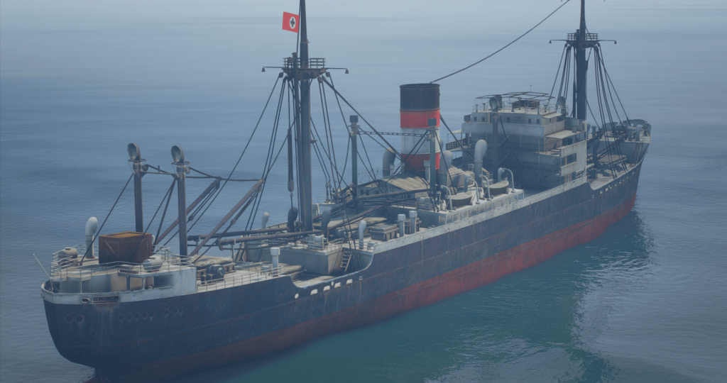Old Cargo Ship GERMANY
