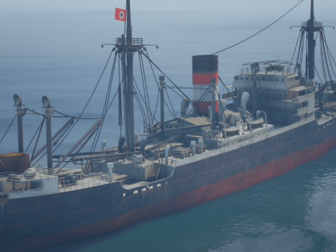 Old Cargo Ship GERMANY