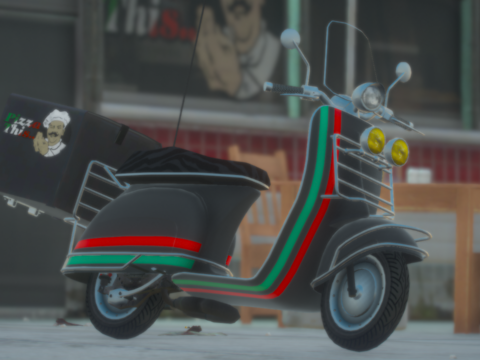 Pizza Delivery Moped