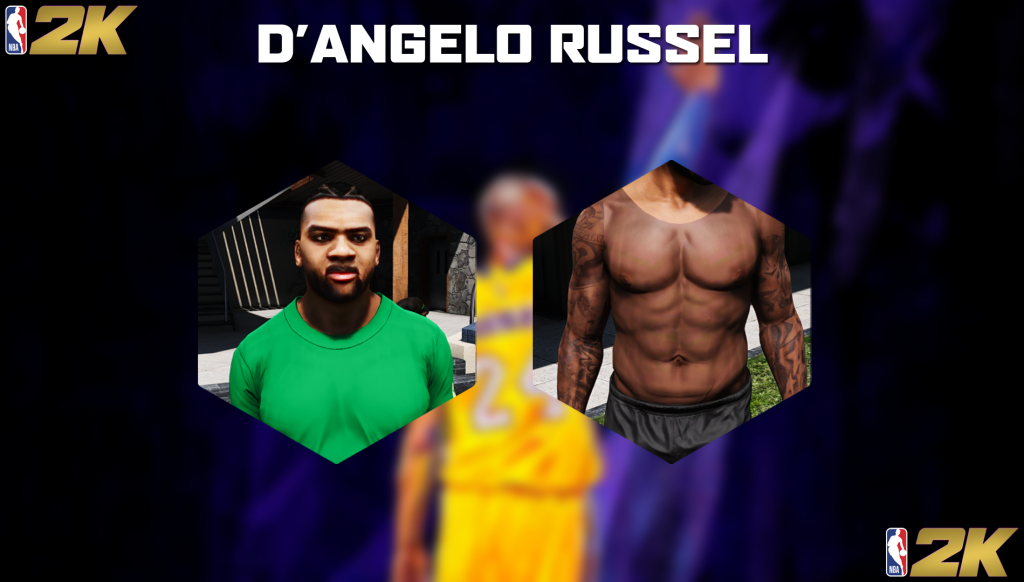 D'Angelo Russel face and body texture 1.0