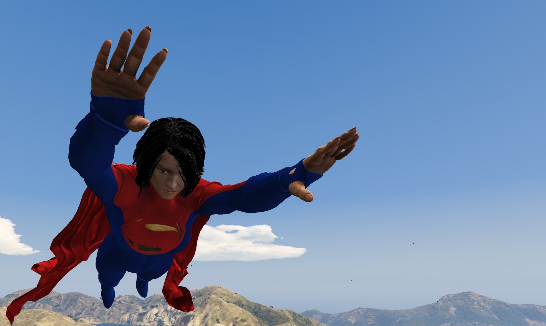 SUPERGIRL DELUXE Addon Ped GTA 5 Mod