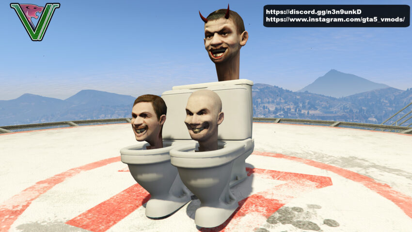 Skibidi Toilet 3 Head V1.0 – GTA 5 mod