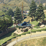 Vinewood Hills Red Villa Helicopter Landing Place with Secret Cave 1.02