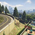 Vinewood Hills Red Villa Helicopter Landing Place with Secret Cave 1.03