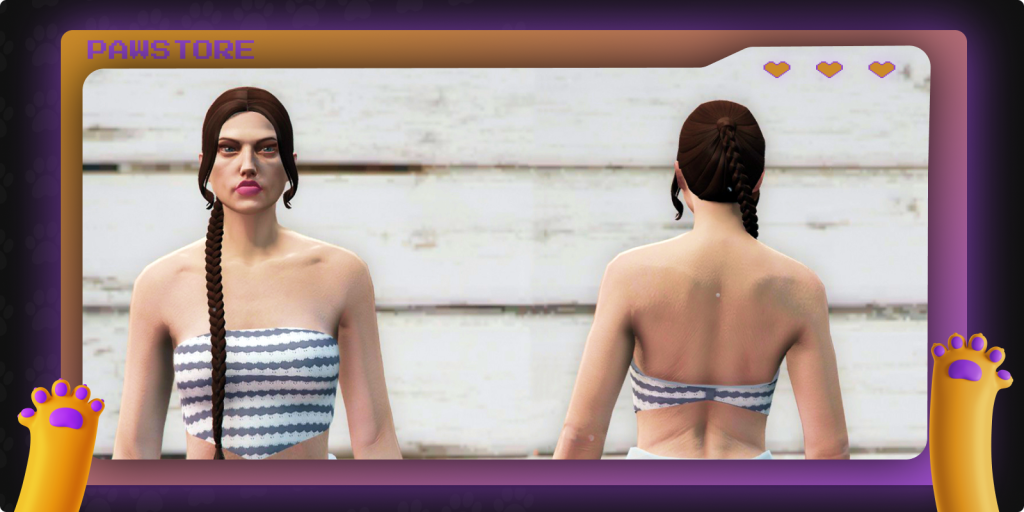 paw braided hair MP Female 1.0