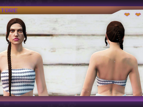 paw braided hair MP Female 1.0