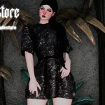 shirt with belt for MP Female 1.03