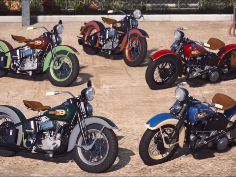 1936 Harley-Davidson EL [Add-On | Sound | VehFuncs V | Extras | LODs]