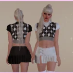 Argyle Vest - Mini Skirt Set MP Female 1.0