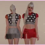 Argyle Vest - Mini Skirt Set MP Female 1.03