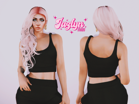 Curly sideswept hair for MP Female 1.0