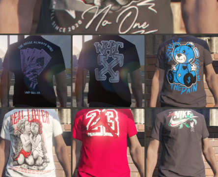 Designer T-Shirt Pack for MP Male