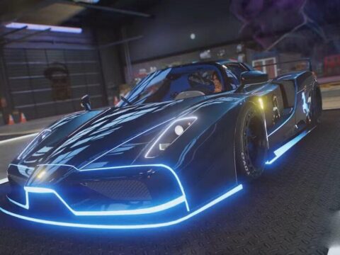 Ferrari Enzo Blue Animated