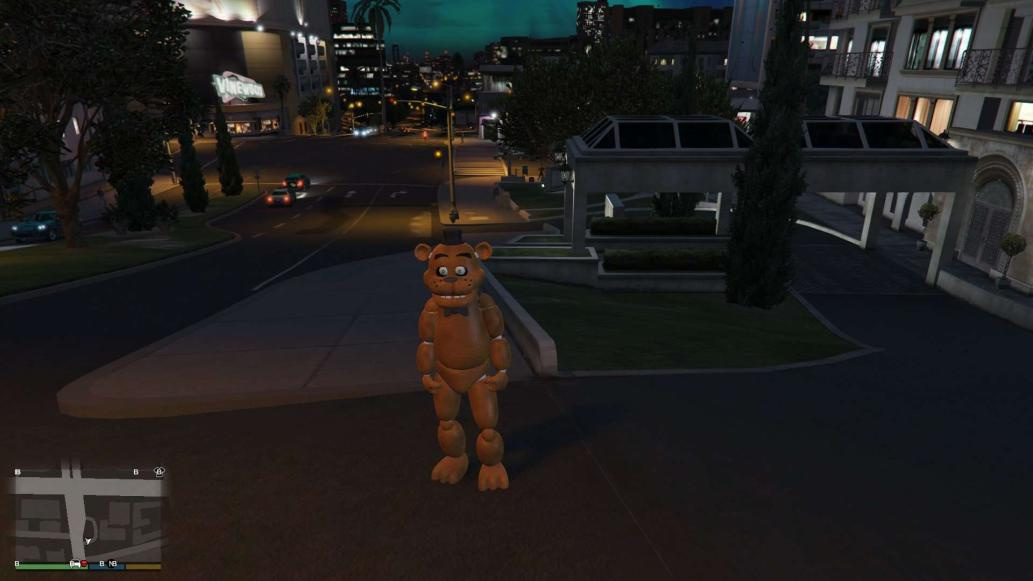 GTA 5 :- Foxy From FNAF Ped Mod for GTA V [Singleplayer/Fivem