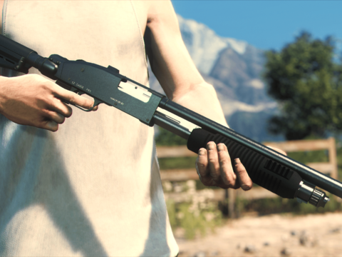 GTA VI Style Pump Shotgun [Replace | Animated | Tints | Lore-Friendly] V1.0