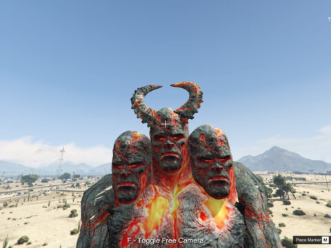 Giant LAVA TITAN 3 HEADS [Add-On Ped] V1.0