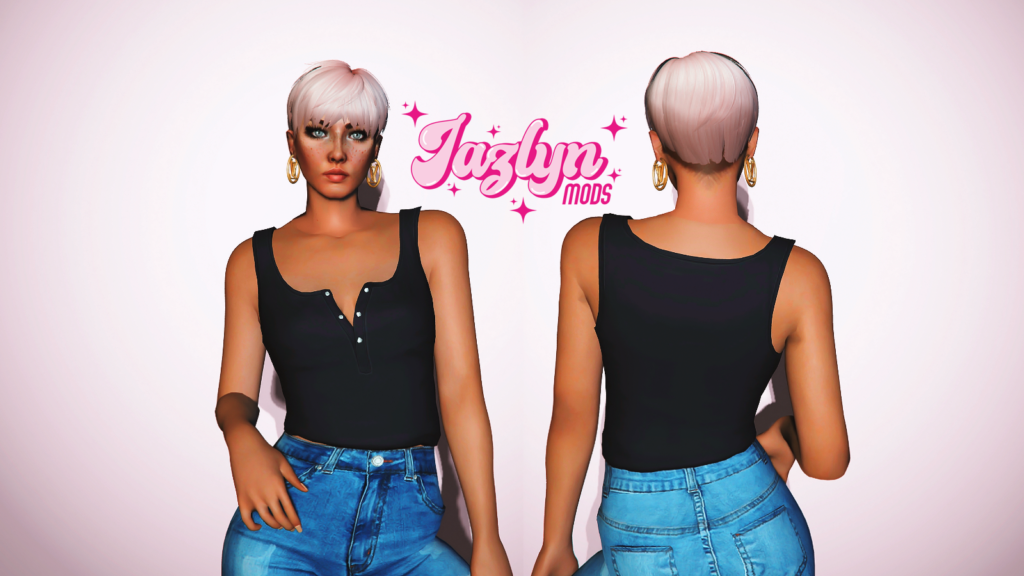 Half button tank top for MP Female 1.0