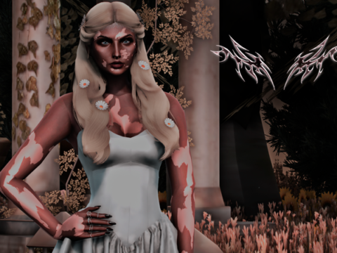 Long hair With Flowers For MP Female 1.0