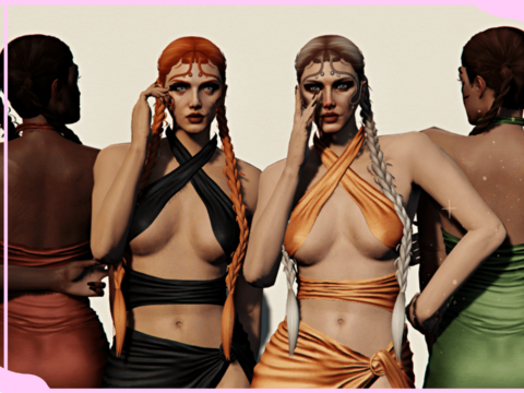 Luna Braided Hairstyle for MP Female 1.0