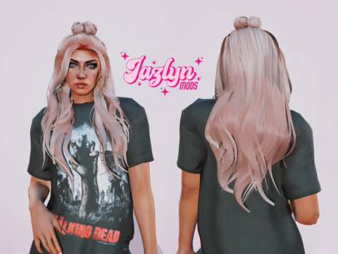 Medium hair with a bun for MP Female 1.0