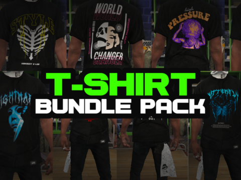Streetwear T-Shirt Pack For Male (FiveM Ready) V1.0