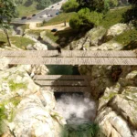 Two Hoots Waterfalls Simple Wooden Bridge (Menyoo) V1.0