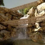 Two Hoots Waterfalls Simple Wooden Bridge (Menyoo) V1.0