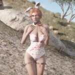 Bloody Bunny Halloween Outfit for MP Female2