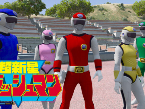 Choushinsei Flashman (Choushinsei Furasshuman) (Add-On Peds) V1.0