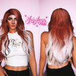 Curly hair with braid for MP Female