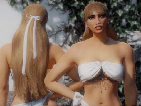 Cute Bow Hair For MP Female 1.0