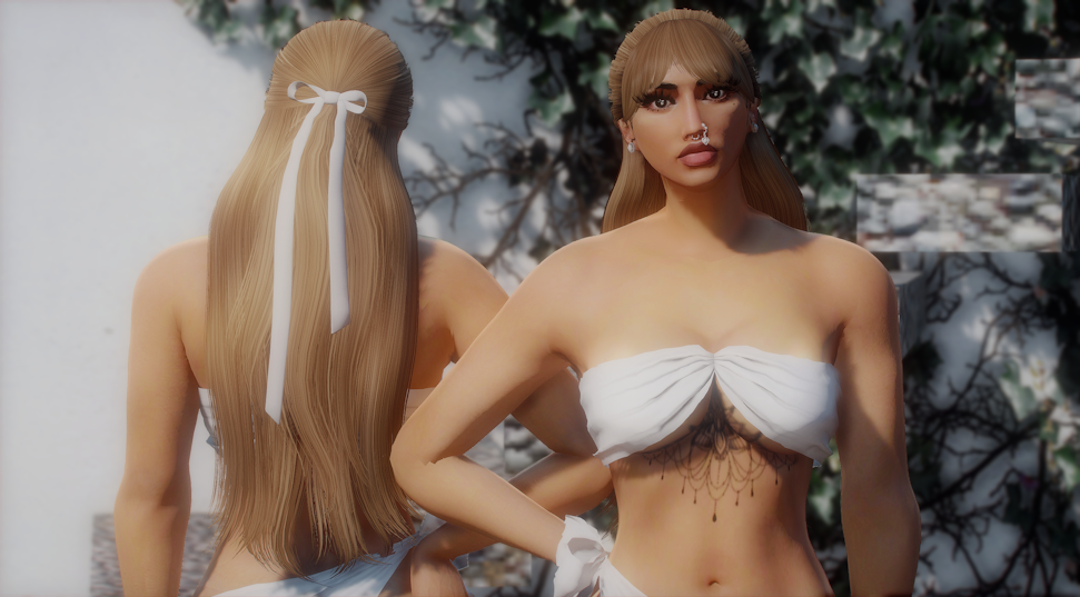 Cute Bow Hair For MP Female 1.0