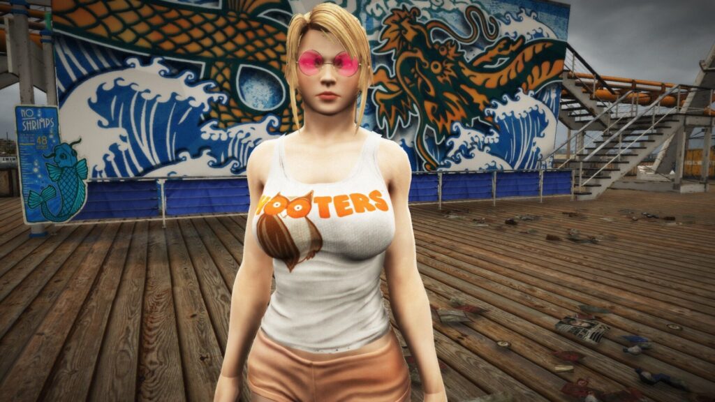 DOA girl in casual clothes