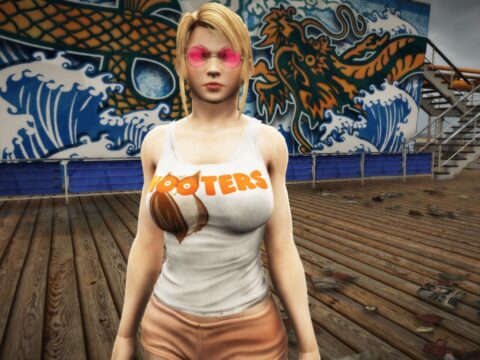 DOA girl in casual clothes