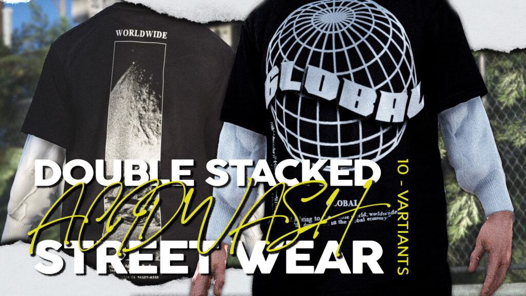 Double-stacked acid wash Tee's for MP male V1.1