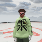 Fluffy sweater «Bones» for MP Male & Female V1.0