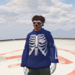 Fluffy sweater «Bones» for MP Male & Female V1.0