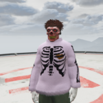 Fluffy sweater «Bones» for MP Male & Female V1.0