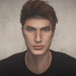 Ginger face texture for MP Male