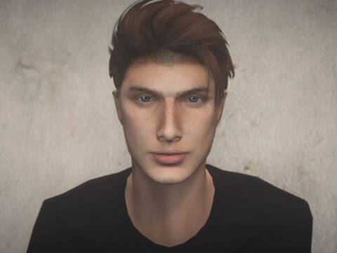 Ginger face texture for MP Male