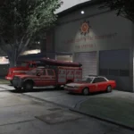 LSFD/LSCFD Fire Station 7 Exterior Rework [SP / FiveM Ready ] Well Optimized V1.1