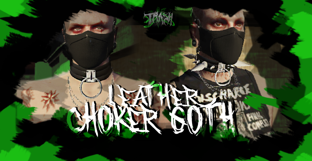Leather Choker Goth for MP Male and Female 1.0
