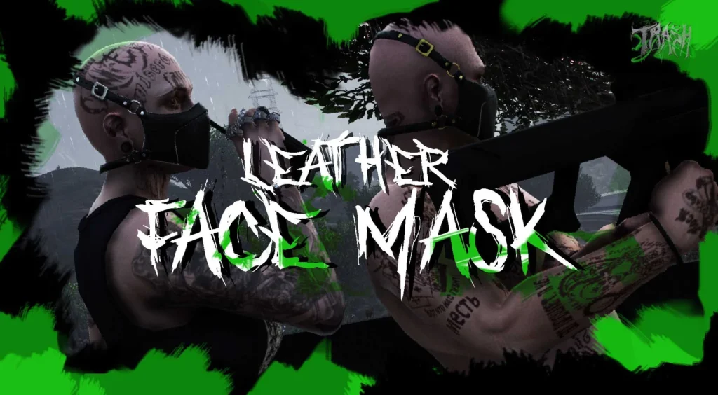 Leather Mask Face for MP Male and Female