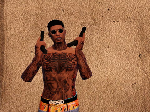 MP Male Full Body Tattoo V3
